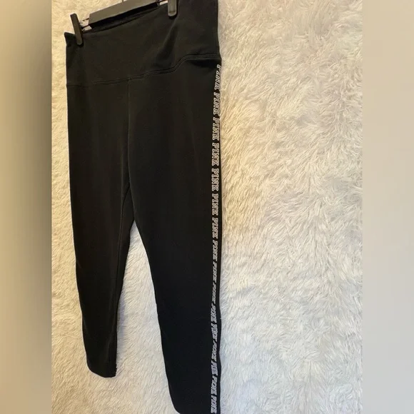 PINK Victoria's Secret High Rise Leggings | Logo Side Stripe | Athletic | XL - Picture 7 of 17